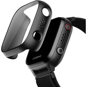 JrTrack Screen Protector 3 Kids Smart Watch by COSMO | Gorilla Glass Screen Protector | Protective Case 3 Watch | Black