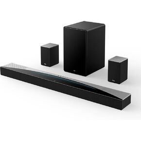 TCL Q85H Q Class 7.1.4 Channel Sound Bar with Dolby Atmos, DTS:X, Ray Danz Technology, Wireless Subwoofer, Wireless Surround Speakers, and Bluetooth Music Streaming