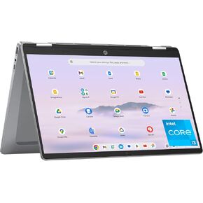 HP Chromebook Plus x360 14 inch Laptop, FHD Touchscreen, Intel Core i3-N305, 8 GB RAM, 128 GB UFS, Intel UHD Graphics, Chrome OS, 14b-cd0010nr (2024)