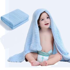1pcs Baby Washcloths Soft |Cotton Baby Muslin Washcloth | Baby Wash Cloth for Newborn with Sensitive Skin | Shower Gift for Baby Registry