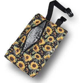 Insulated Bottle Cooler Bag for Daycare - Insulated Pouch with Travel-Friendly Design - Perfect for Gift on The Go (Sunflower)