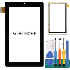 for ONN 100071481 Tablet Gen 3 Surf 2022 Screen Replacement for ONN 100071481 2022 Touch Screen Replacement for ONN 100071481 7" Digitizer Repair Kits Black (No LCD Display)