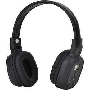 Portable Personal FM Radio Headphones with Good Reception, LED Display, Soft Ear Muffs, FM Headset Radio for Walking, Jogging, Meeting FM Receiver, Powered by 2 AAA Batteries(Not Included)