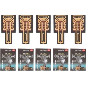 Cell Phone Booster, 5Pcs Antenna Booster Antenna Booster Sticker Tool for Outdoor Camping, Support Two Way Radios, PDAs, Walkie Talkies, Buzzers