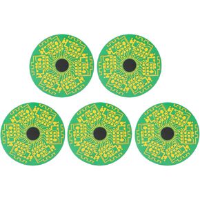 5PCS Phone Enhancement Stickers, PCB Green Mobile Phone Booster, Antenna Booster Amplifier Sticker for Outdoor Camping Elevators Mountains, Self Adhesive