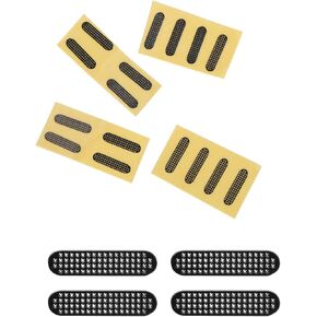 MECCANIXITY Mobile Phone Speakers Dustproof Net Stickers Mesh Anti Adhesive Dust Sticker Grey for Phone Speakers 10x2.4mm Black 5Set