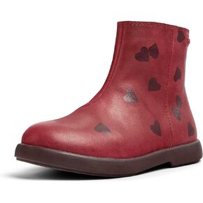 Camper Kids Baby Girls Modern Ankle Boot, Burgundy, 9 Infant