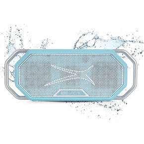 مكبر صوت بلوتوث محمول Altec Lansing HydraWAVE، وقت تشغيل 12 ساعة، شحن سريع USB-C، اقتران لاسلكي حقيقي، مكبر صوت بلوتوث مقاوم للماء IP67، متوافق مع المساعد الصوتي