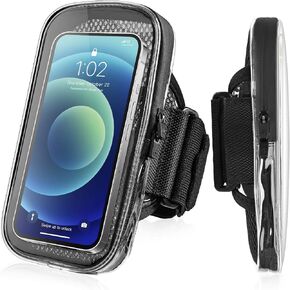 6.7'' Running Phone Armband [Support Thick Cases], Running Essentials for Women and Men, Arm Band Gear with Keycard Pocket Accessories for Walking Fitness for iPhone 15 14 13 12 11 Pro Max Plus Pixel