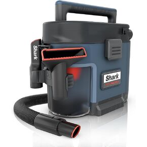 Shark 1 Gallon Portable Wet Dry Vacuum with Self-Cleaning and Ultra-Powerful Suction for Pets, Cars, and Tough Messes, Blue (Renewed)