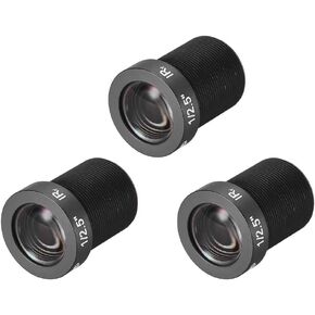 uxcell 3 Pcs CCTV Camera Lens 16mm Focal Length 5MP F2.0 1/3 Inch Wide Angle for CCD Camera