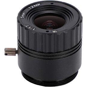 HD F1.2 1/1.7 CS Mount Fixed CCTV Camera 5mm Focal Length Lens,5mm 12MP Lens Fixed Lens,Wide Angle Fixed Lens