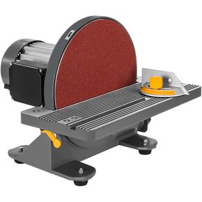 Hoteche 12-Inch Benchtop Disc Sander 6.5-Amp Sanding Machine with Miter Gauge and Dust Collection System for Wood and Metal