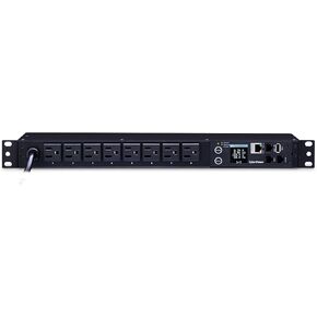 CyberPower PDU31001 Monitored PDU, 100-120V/15A, 8 Outlets, 1U Rackmount