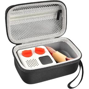 حافظة ALLPRIMO متوافقة مع Yoto Mini + اصنع بطاقتك الخاصة، مشغل صوت بلوتوث بدون شاشة للأولاد والبنات. حامل تخزين وحقيبة تنظيم للملحقات (صندوق فقط) - رمادي in Kuwait