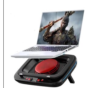 15.6-18 inch Gaming Laptop Cooling pad for Dell Alienware m18 m17 m16 m15 x17 Laptop, Laptop Cooler with Powerful Turbo Cooling Fan, 6 RGB Lights, Height Adjustable, Can Fast Cooling