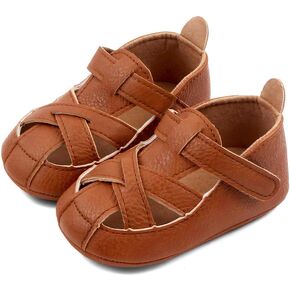 QIETION Baby Infant Boys Girls Summer Beach Sandals Breathable Athletic Anti-slip Soft Sole Newborn First Walker Crib Shoes
