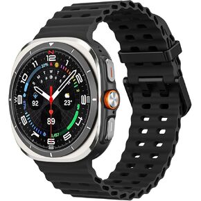 MoKo Sport Band Compatible with Samsung Galaxy Watch Ultra Band 47mm (2024) Women Men, Breathable Soft Silicone Waterproof Watch Strap Accessories for Samsung Watch Ultra Band
