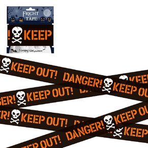 Halloween Warning Fright Tape Halloween Purple Scary Tapes Happy Halloween Danger Warning Tape Creepy Scary Decoration for Halloween Outdoor Yard Party Decorations