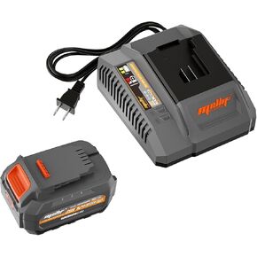 Mellif 20V Li-ion Battery Pack & Charger, Compatible with Dewalt & Mellif 20V Max Cordless Power Tools, 4.0Ah Battery & 4.0A Fast-Charger Combo, 10C/40Amps, Battery Starter Kit