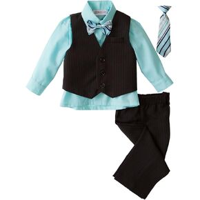 Spring Notion Baby Boys' 5 Piece Pinstriped Vest Set