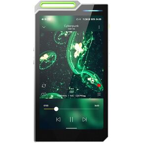 HiBy R4 Next-Gen Digital Audio Player with Spotify, Bluetooth, Wi-Fi, and Android 12 OS | 4-Way HiFi DAP with 3.5mm & 4.4mm Balanced Outputs | 32GB Internal + Expandable Memory up to 2TB (Silver)