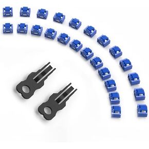 24 قطعة قفل منفذ RJ45 مع مفتاحين، ZoeRax قفل منفذ RJ45/مانع الغبار، غطاء غطاء الغبار RJ45 واقي مقابس منفذ أنثى (رمادي) in Kuwait