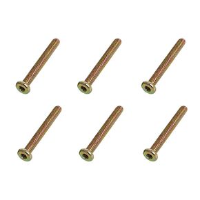 Aopin Flat Head Hex Socket Cap Screws, Hex Socket Head Cap Screws, Connector Screws for Furniture Crib Chairs, Carbon Steel, M8 x 50mm, 20Pcs