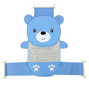 Topwon Baby Bath Seat Non-Slip Newborn Baby Bathtub Support Seat, Adjustable Versatile, Keep Baby Safe, Blue