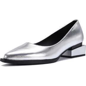Womens Mid-high Red Heel Shoes Overlapping Square Chunky Heel Pointed Toe Pumps Shiny Black Patent Leather Shoes