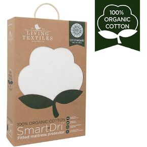 Organic Smart-Dri Waterproof Mattress Protector - Crib White