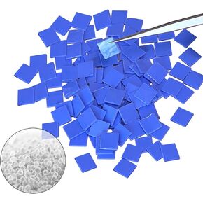 100PCS Soft Silicone Thermal Conductive Pads,Tweezers,12x12x1.5mm,2W/m.k,Thermal Pads Efficient Cooling for Motherboard, IC,CPU,GPU Heatsink,Other High-Heat Components,Built-in Adhesive