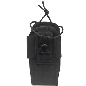 حقيبة راديو Molle Radio Pouch Walkie Talkie حقيبة حامل حزام الحافظة لـ Baofeng uv5r uv-5r uv 5r (قصير، أسود)