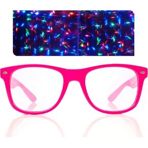 Alternative Imagination Pink Starburst Diffraction Glasses - For Raves, Festivals, Fireworks, and More
