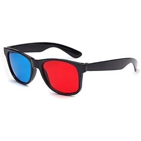 3D Glasses, 3D Red and Blue Glasses TV Movie Dimensional Anaglyph Video Frame 3D Glasses DVD Game Glass Color, 3D Dlasses for TV, 3D Viewing Glasses
