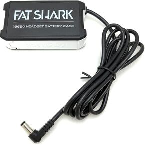 حامل بطارية Fat Shark 18650 مع سلك طاقة بطول 4 أقدام يستخدم لنظارات DJI FPV، وFat Shark Dominator، وسماعات سلسلة Attitude (البطارية غير متضمنة) in Kuwait