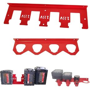 METAL Battery Organizer Mount Holder Fit for Milwaukee M18 M12 Battery 1pc for 12V and 1pc for 18V Battery in Kuwait