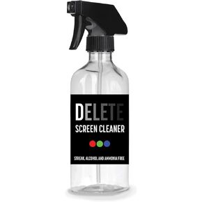 Delete Screen Cleaner 16oz Spray - Premium Streak-Free, Alcohol & Ammonia-Free Solution | Gentle & Odorless | Clean and Protect Your Screens