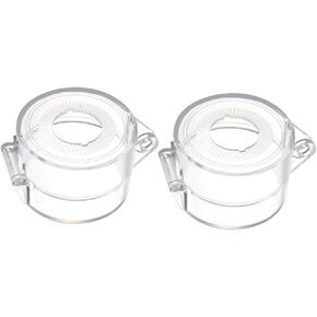 uxcell 2pcs Clear Plastic Switch Cover Protector for 30mm Diameter Push Button Switch 55x37