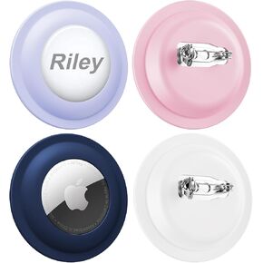 Air Tags-4 Pack Apple Holder for Kids,GPS Tracker Case,Silicone Airtag Tracker Hidden Case with Safety Pins,Anti Lost, for Kids, Elderly,Backpack,Luggage,Shoe,Clothing