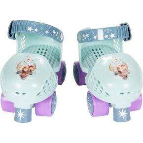 Disney Frozen Junior Skates Includes Knee and Elbow Pads, Size Adjustable Design for Growing Feet