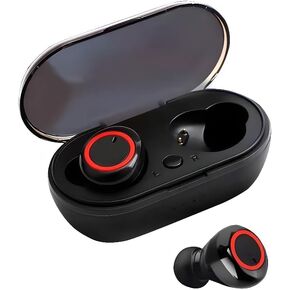 2049 Wireless Bluetooth Mini True Wireless Bluetooth Earbuds 5.0 (Black+Red)