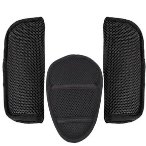 3 Pack Car Seat Straps Shoulder Pads, Stroller Seatbelt Crotch Cushion,Soft Car Seat Strap Covers Suit for Kids, Car Seats, Pushchair, Stroller,High Chair(Black)