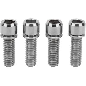 Alomejor 4Pcs Stem Bolt Screws M6x18 High Strength Alloy Mountain Road Bike Stem Screw