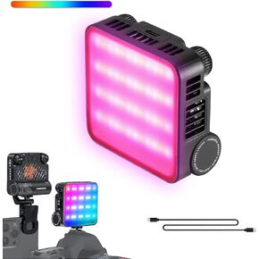 Zhiyun Cinepeer Cm15 15W RGB Video Light Selfie Light 360° كامل اللون كاميرا ضوء مع حذاء بارد ملء ضوء محمول 2600Mah CRI 94+ 2500K~10000K ضوء تصوير خارجي محمول قابل لإعادة الشحن in Kuwait