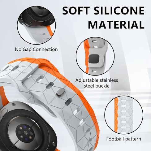 Silicone Breathable Sport Bracelet Compatible with Samsung Galaxy Watch Ultra 47mm(2024), No Gap Rugged Engraved Replacement Strap for Men Women in Saudi Arabia