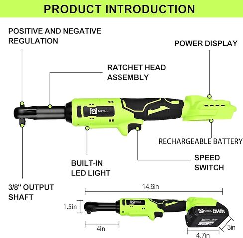 مفتاح ربط بسقاطة كهربائي لاسلكي ممتد 3/8 بوصة، أداة سقاطة لاسلكية طويلة الرقبة 4 بوصة، مفتاح ربط بسقاطة بطارية 20 فولت، 60 نيوتن · م 40 قدم رطل، 400 دورة في الدقيقة، بطاريات 2 × 2.0 أمبير، محول 1/4 بوصة in Kuwait