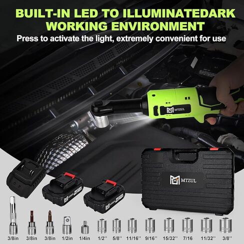 مفتاح ربط بسقاطة كهربائي لاسلكي ممتد 3/8 بوصة، أداة سقاطة لاسلكية طويلة الرقبة 4 بوصة، مفتاح ربط بسقاطة بطارية 20 فولت، 60 نيوتن · م 40 قدم رطل، 400 دورة في الدقيقة، بطاريات 2 × 2.0 أمبير، محول 1/4 بوصة in Kuwait