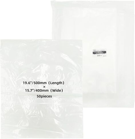 5.9"x 5.9"（50 Count）Frosted Clear Plastic Bags Frosted Clear Plastic Bags,Resealable Polypropylene Poly Bags for Packaging,Self Seal & Reinforced -Storage Bags with Slider Closure(Transparent type) (5.9 x 5.9) in Saudi Arabia
