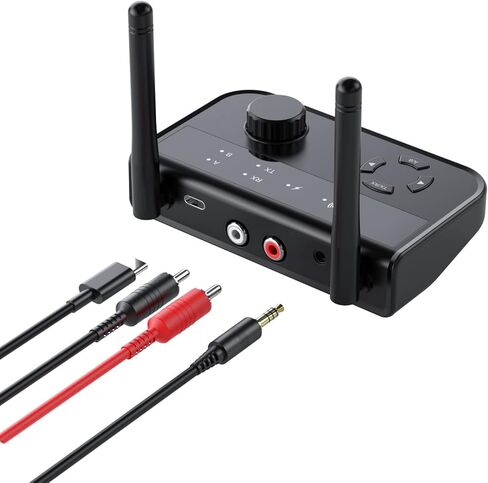 BOLS Bluetooth 5.3 Transmitter-Receiver, Suitable for TV to Wireless Headphones, Low Latency/HD Audio, Family Stereo Support Adapter,Support: A2DP/AVRCP. in Kuwait